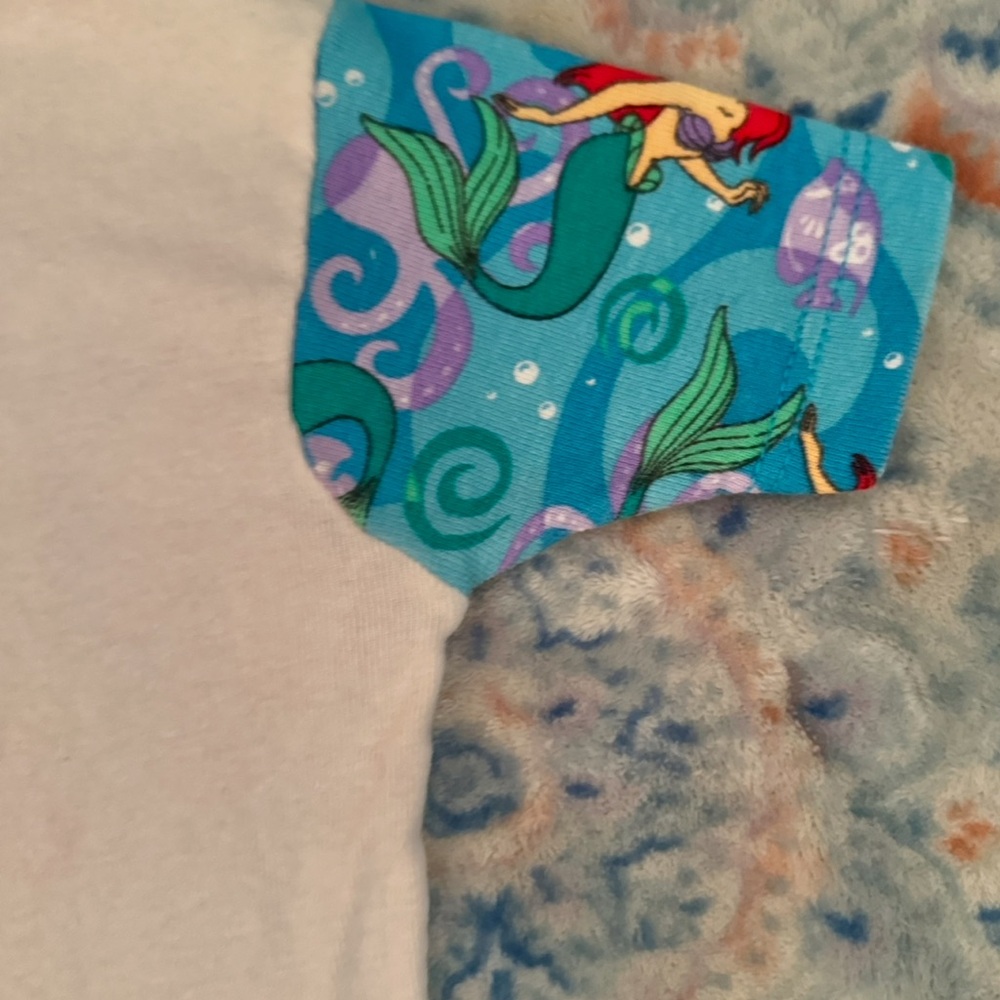 Disney The Little Mermaid Sleepwear T-shirt Youth Size 6 Vintage - Picture 9 of 10